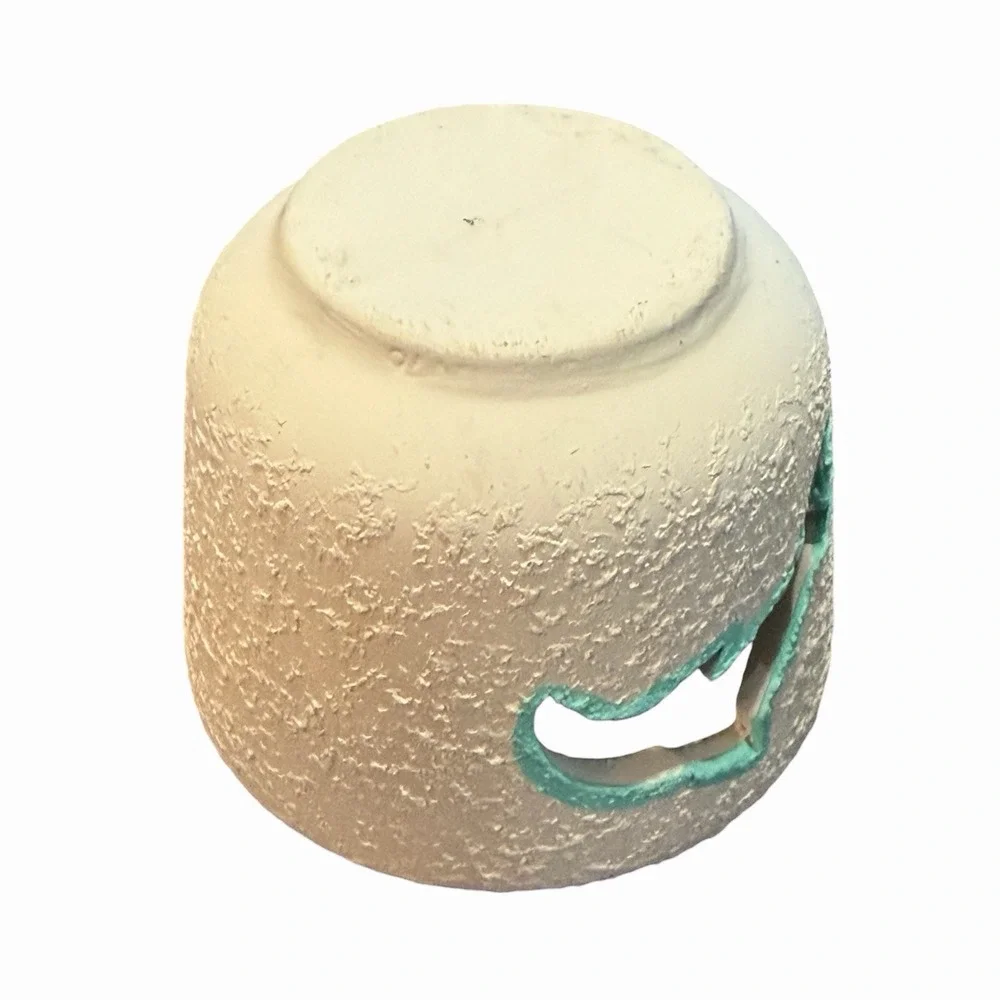 Textured Ceramic Candle‎ Holder with Dolphin Cutout Votive